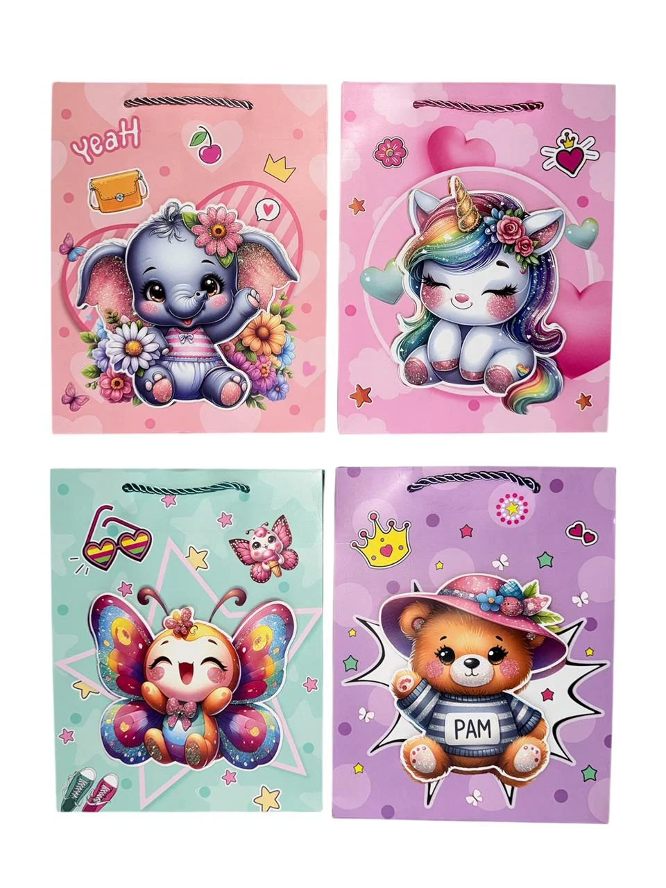 Bolsa Premium 3D Animales Niña XL