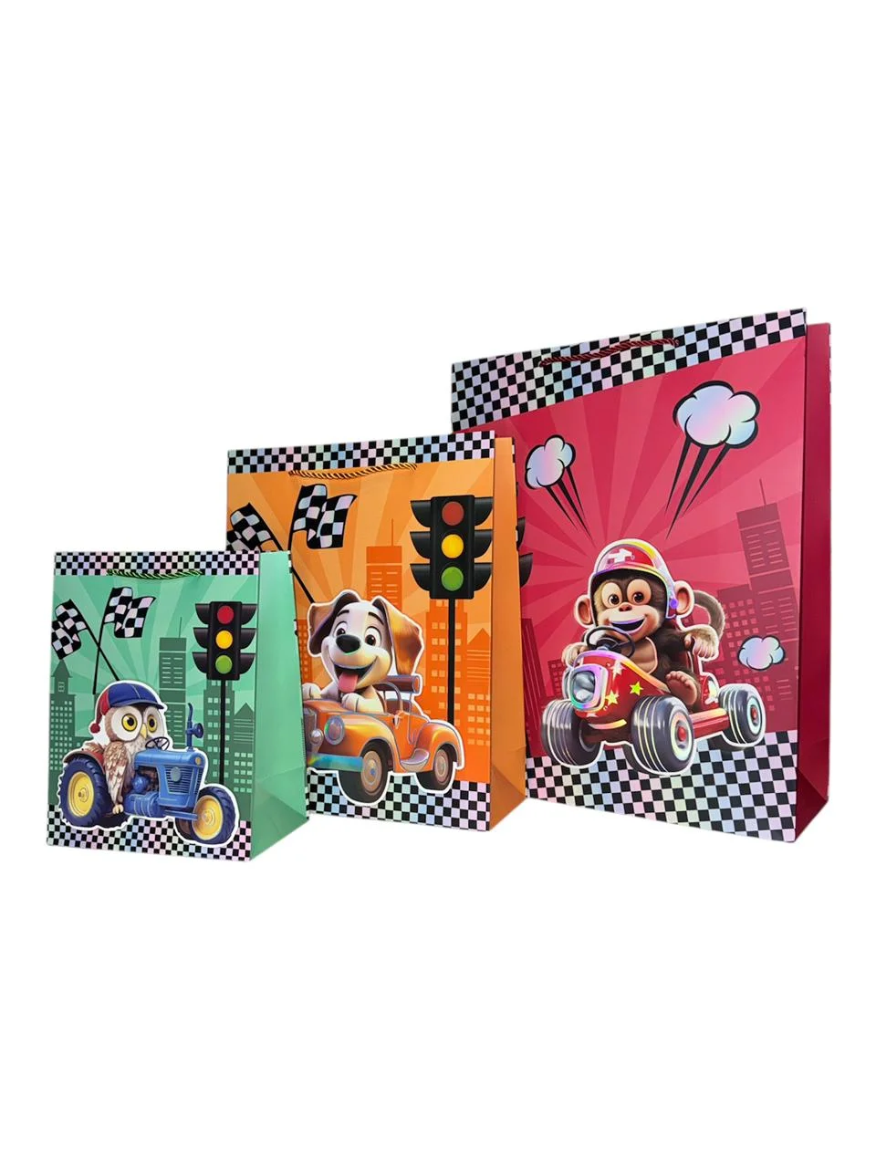 Bolsa Premium 3D Niño Carro XL