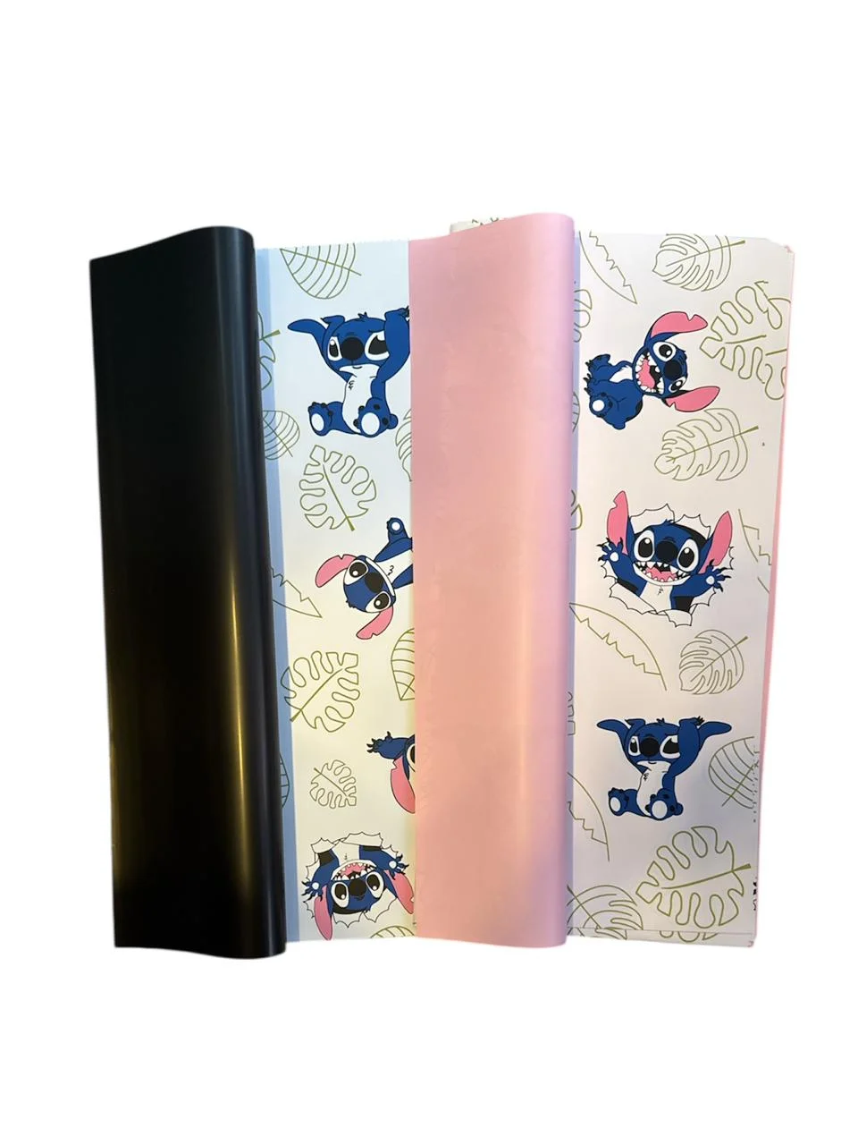 Papel Koreano Stitch Doble Fondo x 20