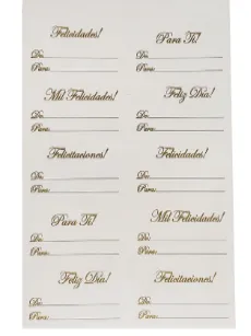 TARJETA ADHESIVA DE-PARA