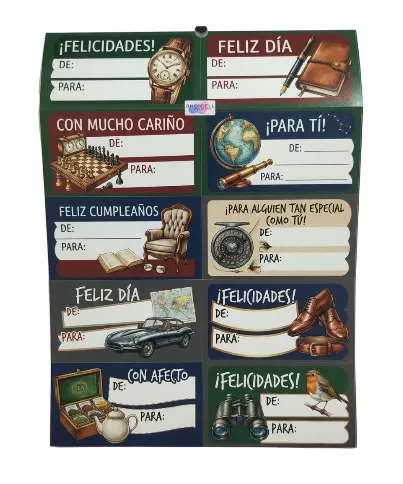 TARJETA ADHESIVA DE-PARA