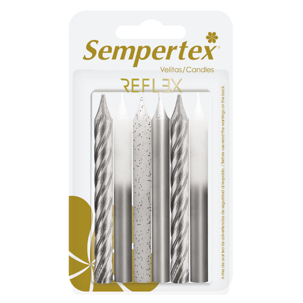 VELITA METALICA SURTIDA PLATA