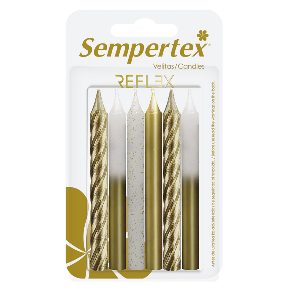 VELITA METALICA SURTIDA DORADA