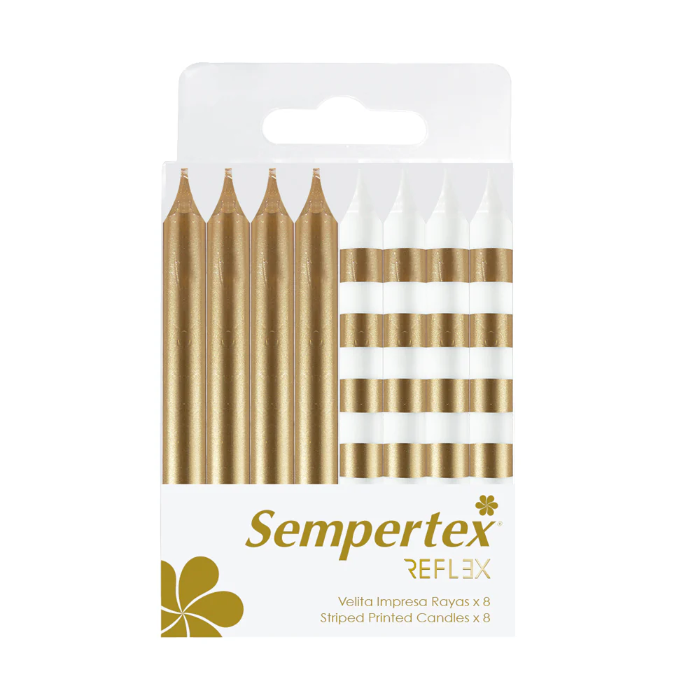 VELITA IMPRESA RAYAS BLANCO-PLATA