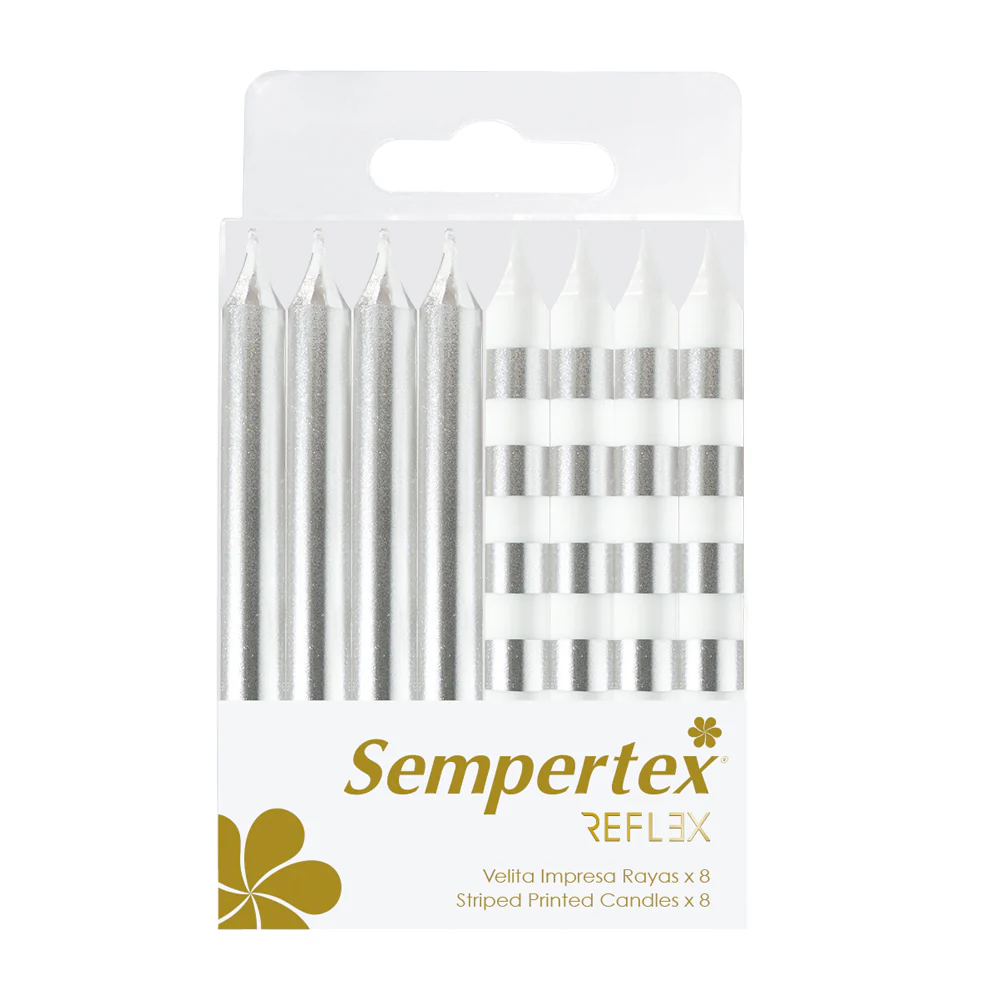 VELITA IMPRESA RAYAS BLANCO-DORADO