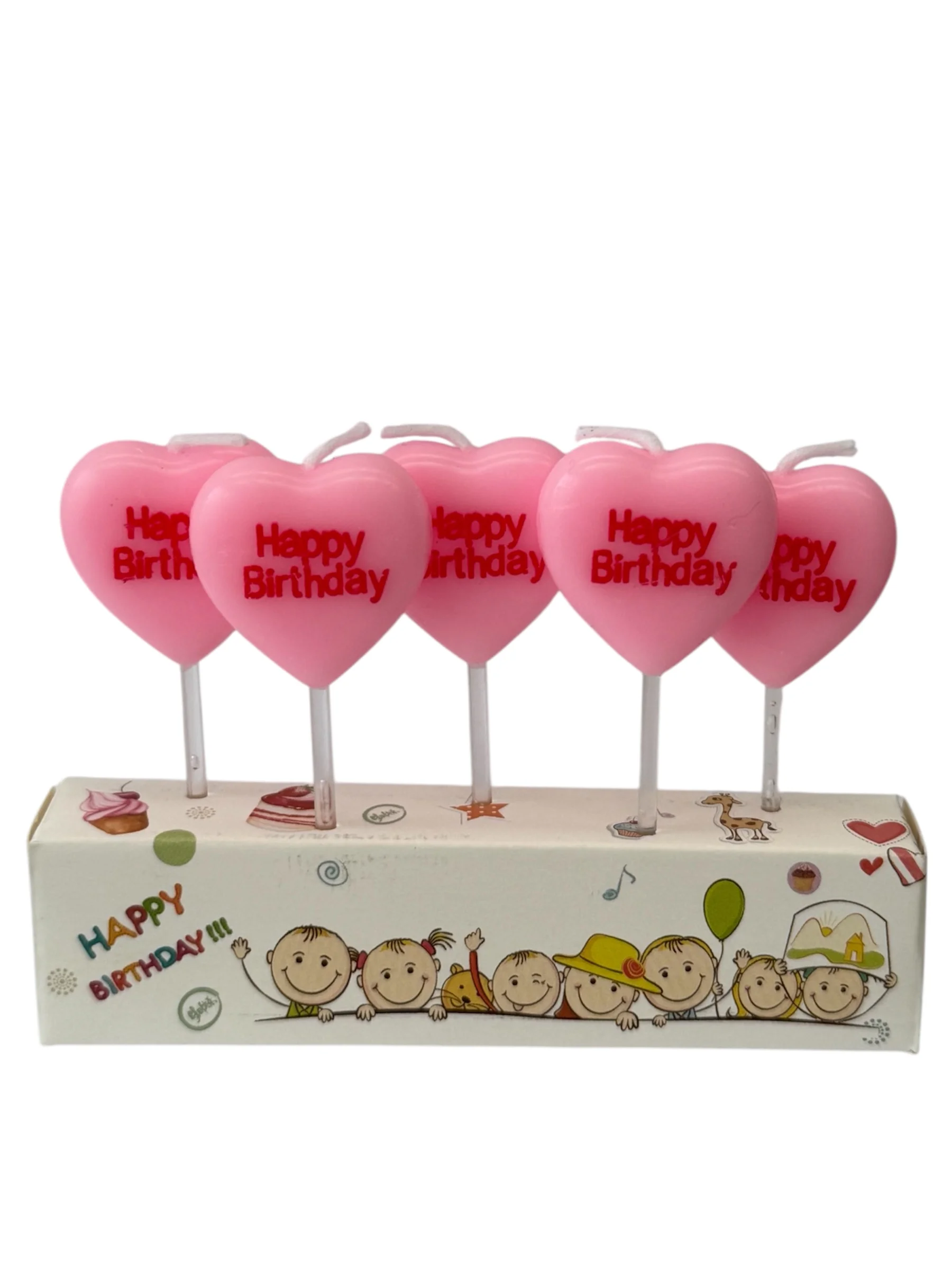 VELA SET CORAZON  HAPPY-NB1028