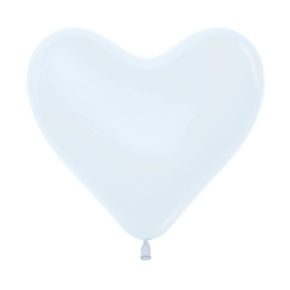 GLOBO LATEX CORAZON FASHION BLANCO