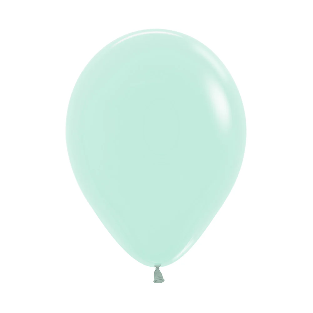 GLOBO LATEX REDONDO PASTEL MATE VERDE