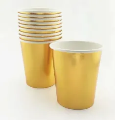 VASOS DESECHABLE COLOR METALIZADO