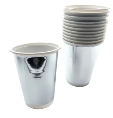 VASOS DESECHABLE COLOR METALIZADO