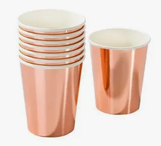 VASOS DESECHABLE COLOR METALIZADO