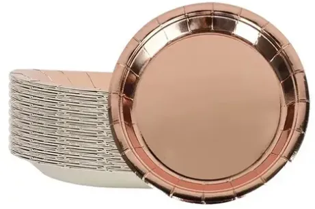 PLATO DESECHABLE COLOR METALIZADO