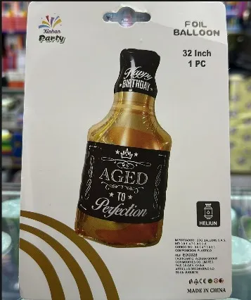 GLOBO METALIZADO BOTELLA