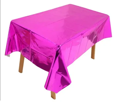 MANTEL PLASTICO METALIZADO