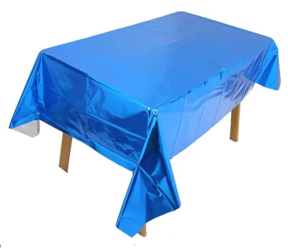 MANTEL PLASTICO METALIZADO
